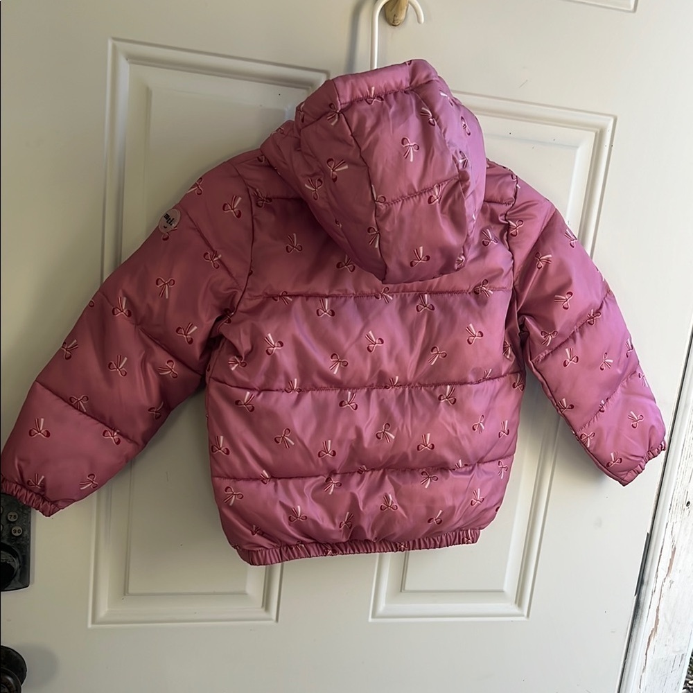 Pink Kids Puffer Jacket - Picture 10 of 10